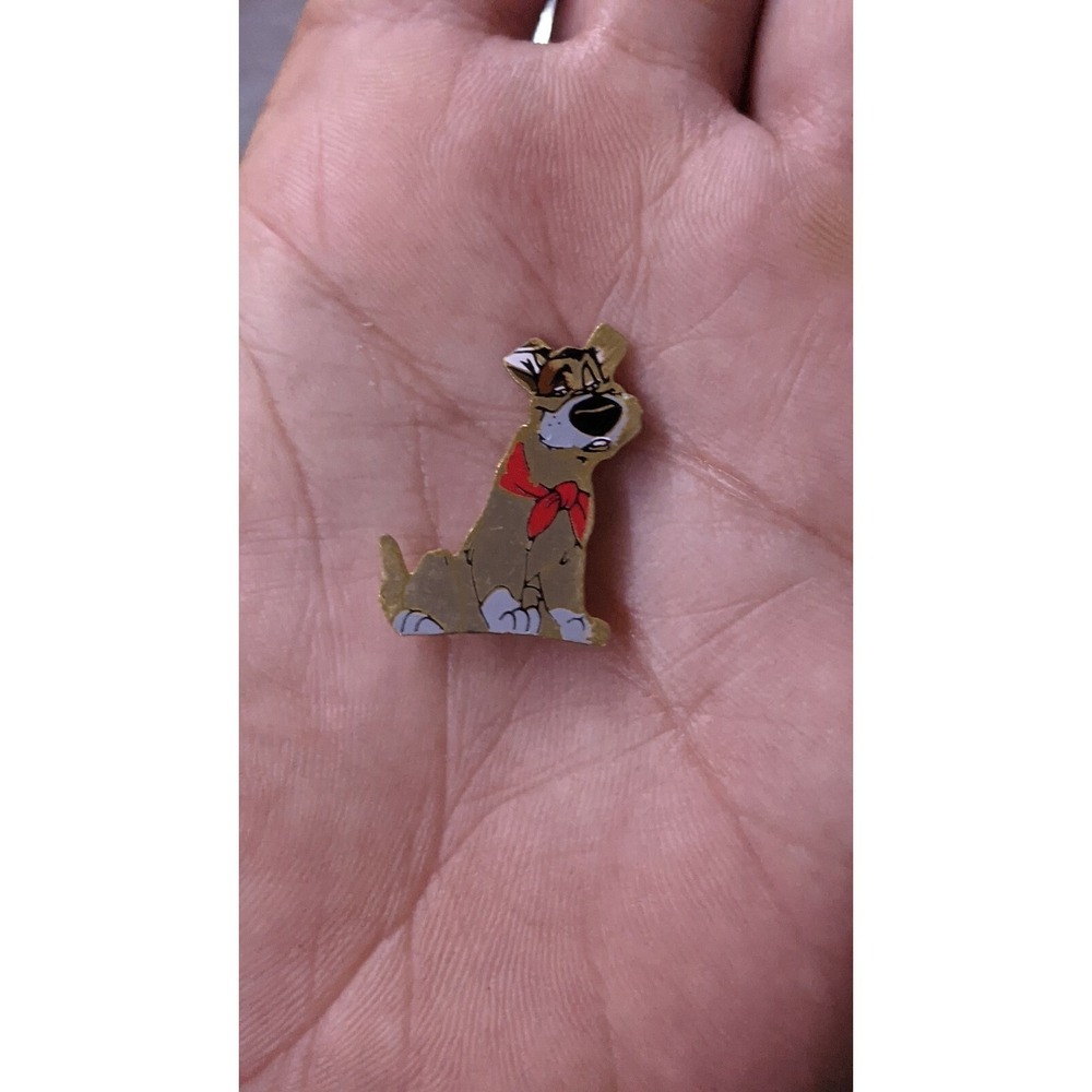 1988 Walt Disney Company Dodger Dog Oliver & Co. Jewelry Pin HTF - Picture 2 of 5